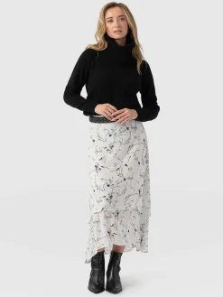 Best Saint and Sofia Etta Layered Skirt - White Floral
