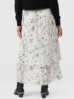 Best Saint and Sofia Etta Layered Skirt - White Floral