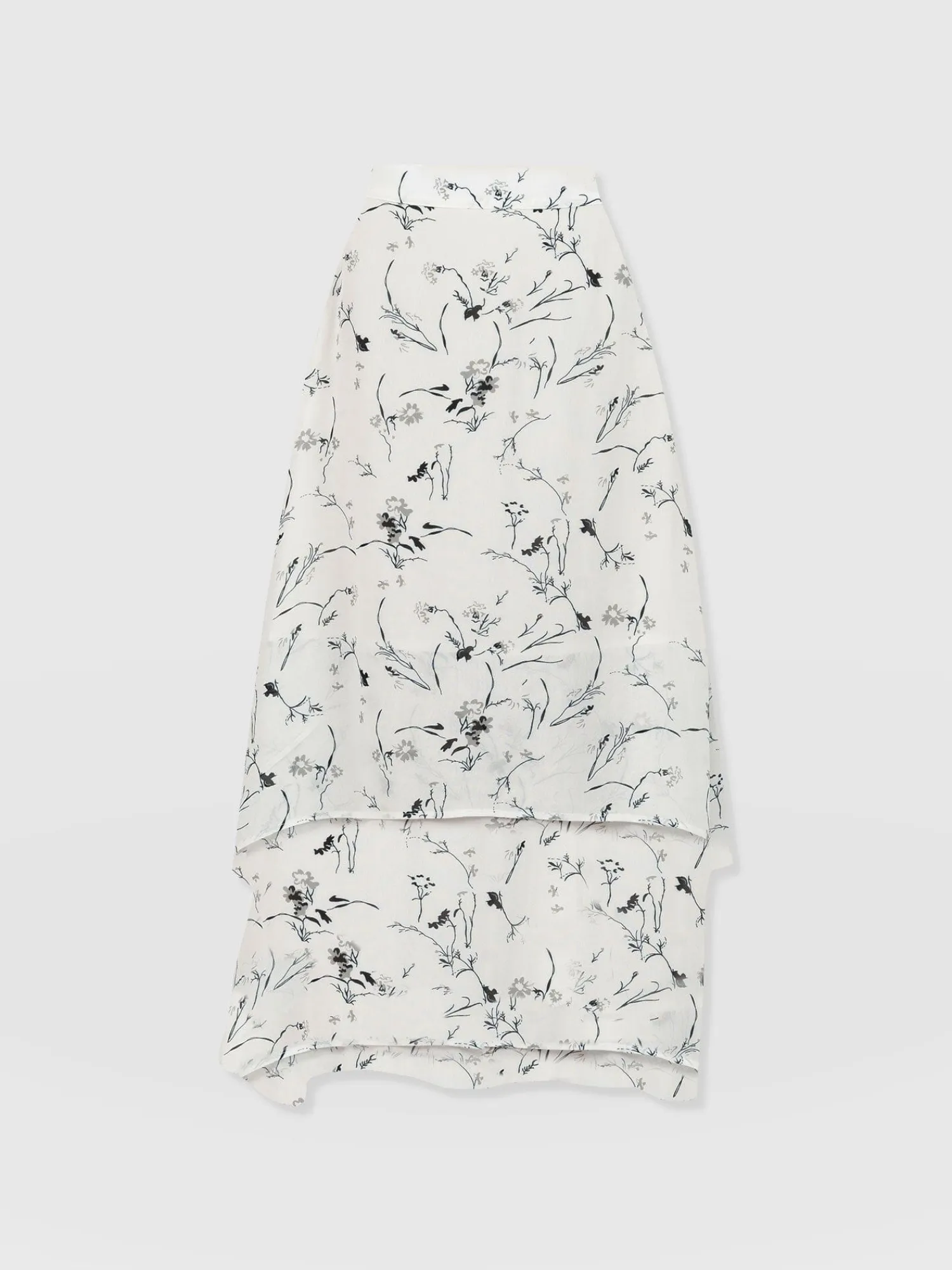 Best Saint and Sofia Etta Layered Skirt - White Floral