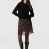Discount Saint and Sofia Etta Mini Layered Skirt - Red Ditsy Leopard