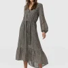 Outlet Saint and Sofia Evelyn High Low Dress - Monochrome Wave