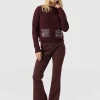 Hot Saint and Sofia Fearne Flare Legging - Maroon