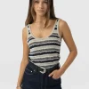 Best Saint and Sofia Fearne Knit Cami - Blue Stripe