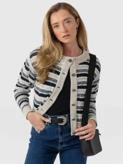 Sale Saint and Sofia Fearne Knit Cardigan - Blue Stripe
