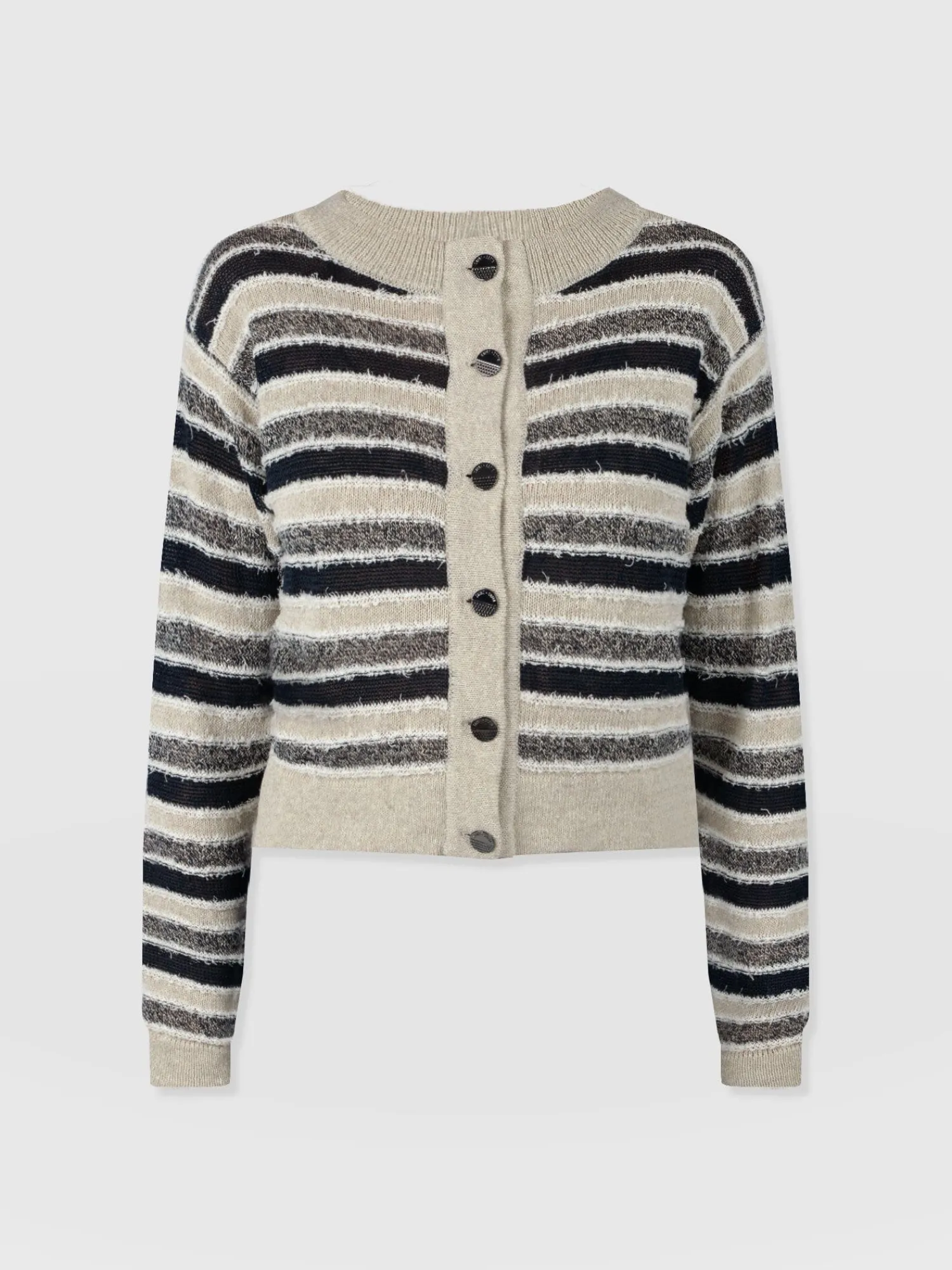 Sale Saint and Sofia Fearne Knit Cardigan - Blue Stripe