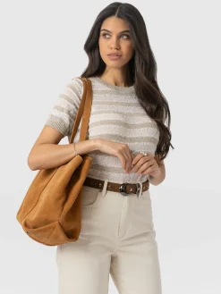 Best Saint and Sofia Fearne Knit Tee - Cream Stripe