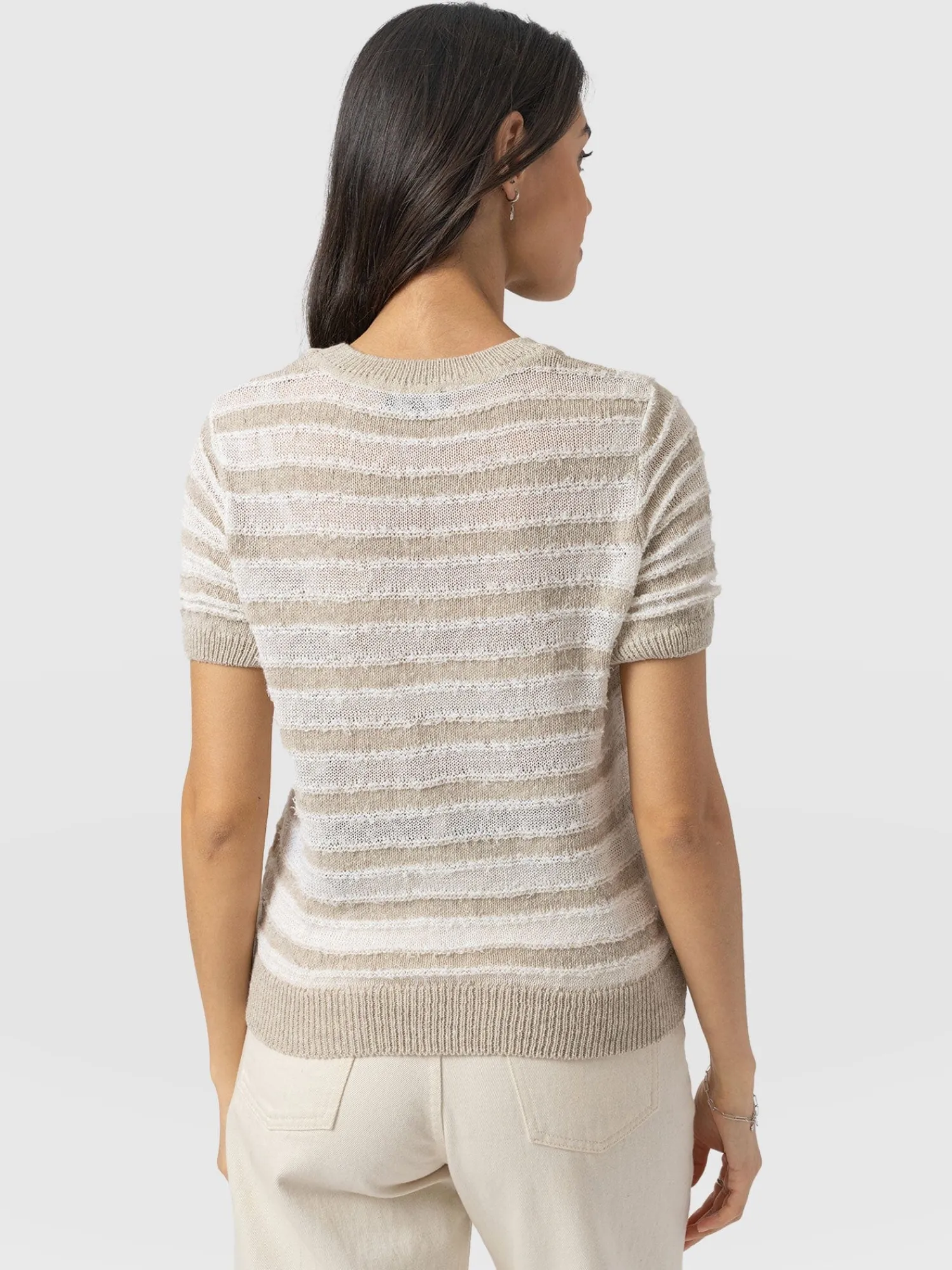 Best Saint and Sofia Fearne Knit Tee - Cream Stripe