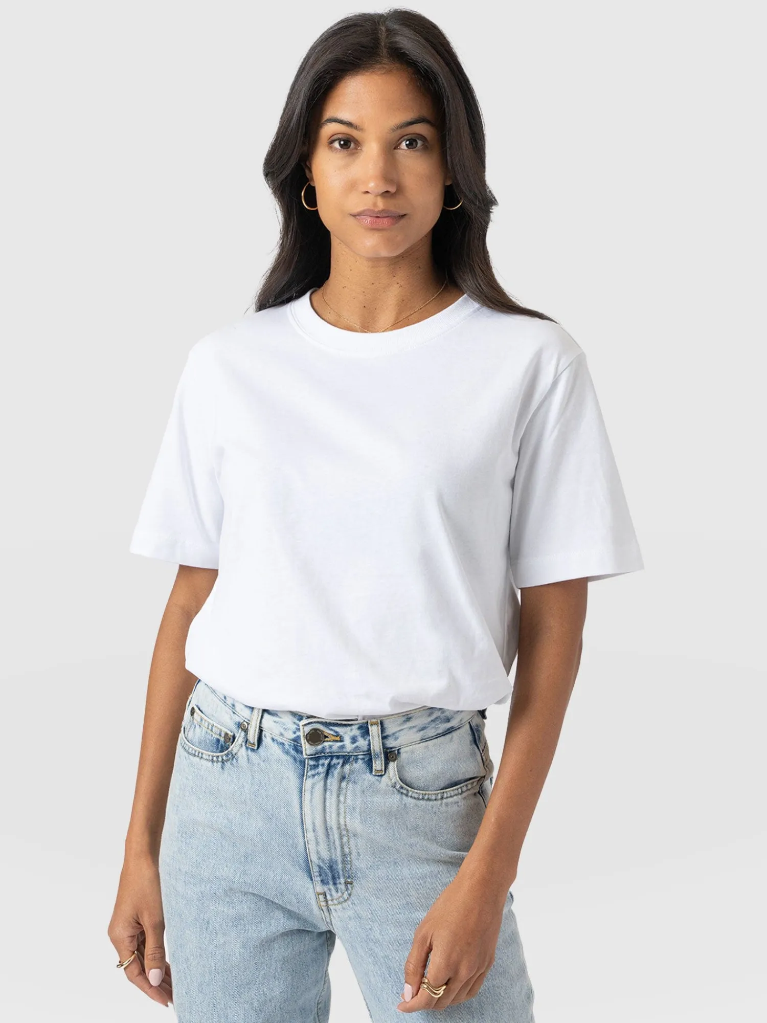 Fashion Saint and Sofia Finsbury Crew Neck Tee - White