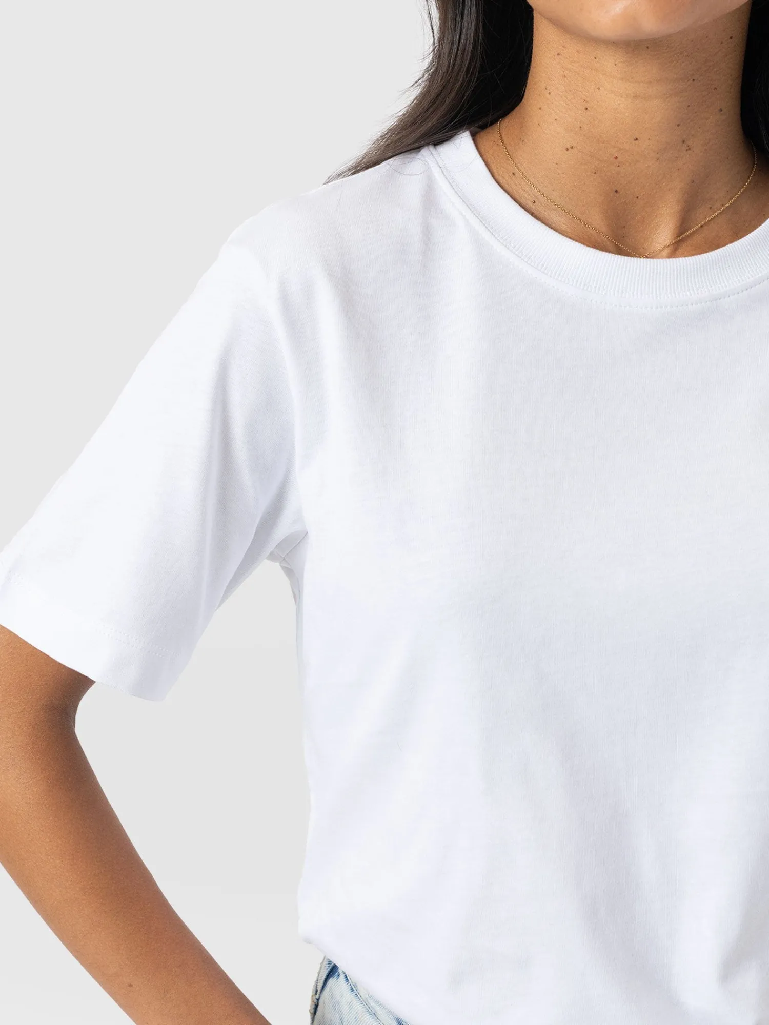 Fashion Saint and Sofia Finsbury Crew Neck Tee - White
