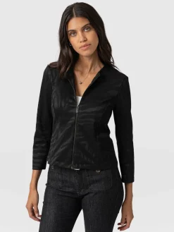 Online Saint and Sofia Florence Jacket - Black Zebra