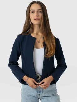 Outlet Saint and Sofia Florence Jacket - Navy Twill