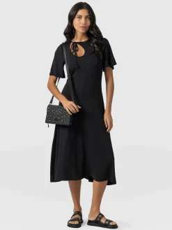 Online Saint and Sofia Freya Tie Dress - Black