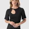 Best Saint and Sofia Freya Tie Tee - Black