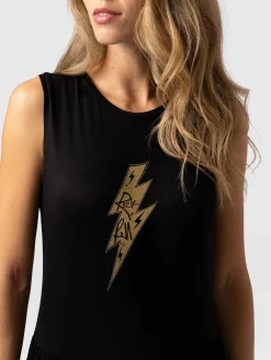 Sale Saint and Sofia Greenwich Dress - Black Rock n Roll