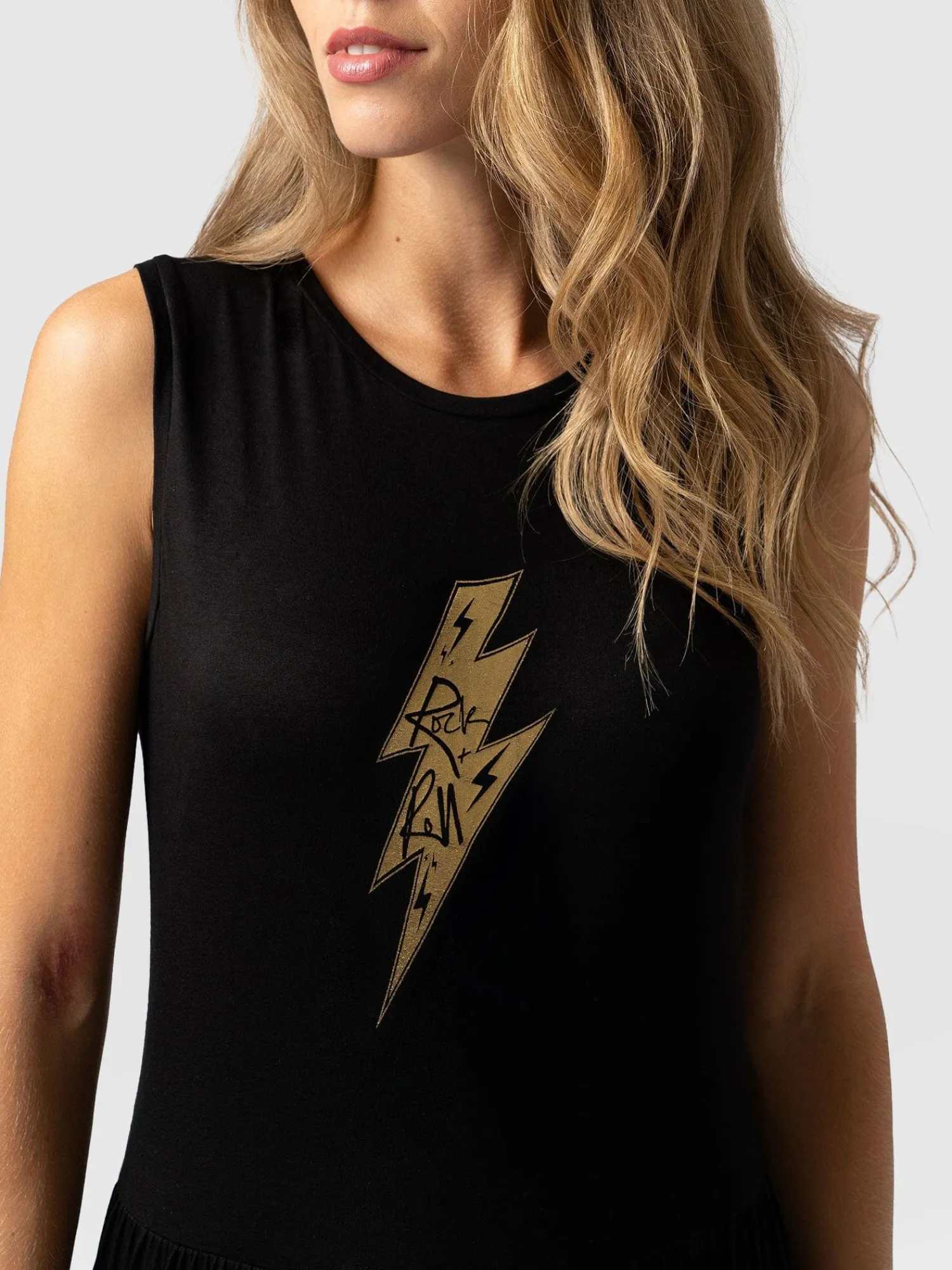 Sale Saint and Sofia Greenwich Dress - Black Rock n Roll