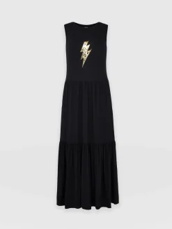 Sale Saint and Sofia Greenwich Dress - Black Rock n Roll