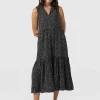 Discount Saint and Sofia Greenwich Dress - Black Spot Tencel
