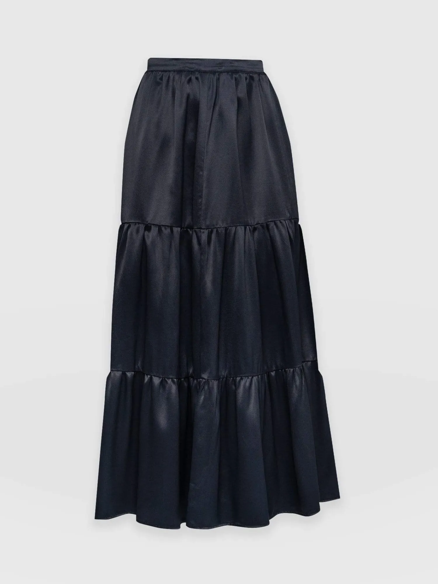 Sale Saint and Sofia Greenwich Skirt - Navy Viscose