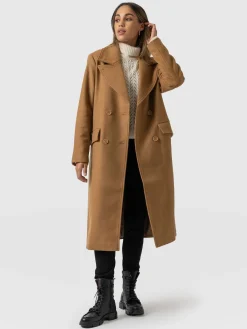 Fashion Saint and Sofia Halcyon Coat - Camel