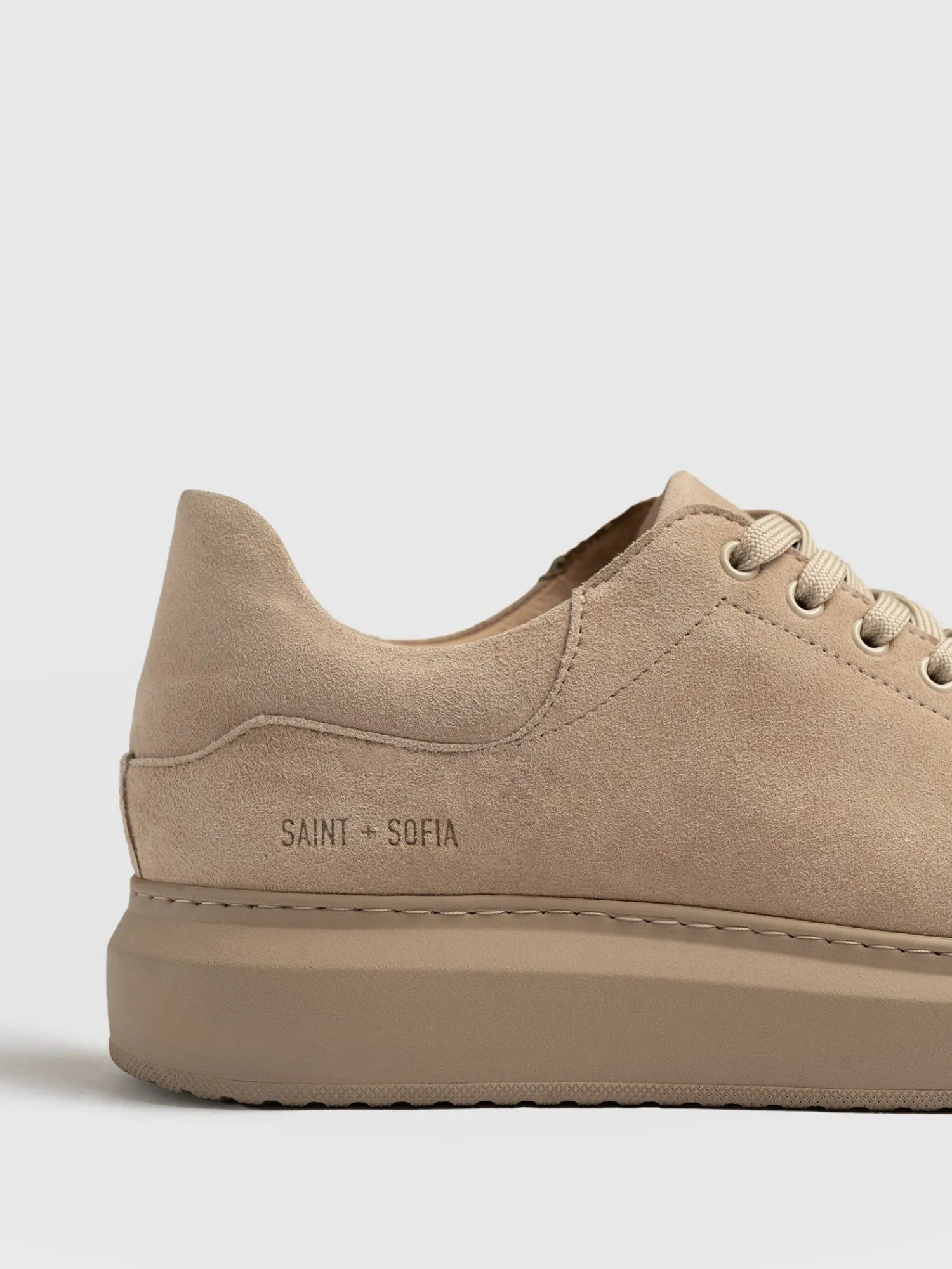 Clearance Saint and Sofia Hampstead Sneaker - Camel Suede