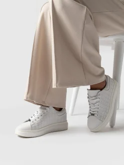 Discount Saint and Sofia Hampstead Sneaker - White Croc