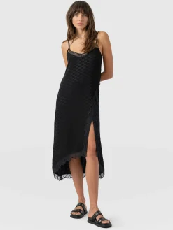 Hot Saint and Sofia Harper Lace Cami Dress - Black Jacquard