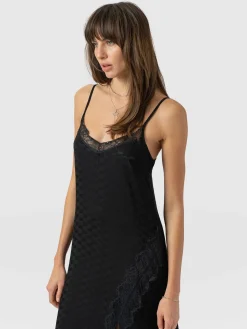 Hot Saint and Sofia Harper Lace Cami Dress - Black Jacquard