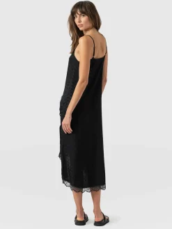 Hot Saint and Sofia Harper Lace Cami Dress - Black Jacquard