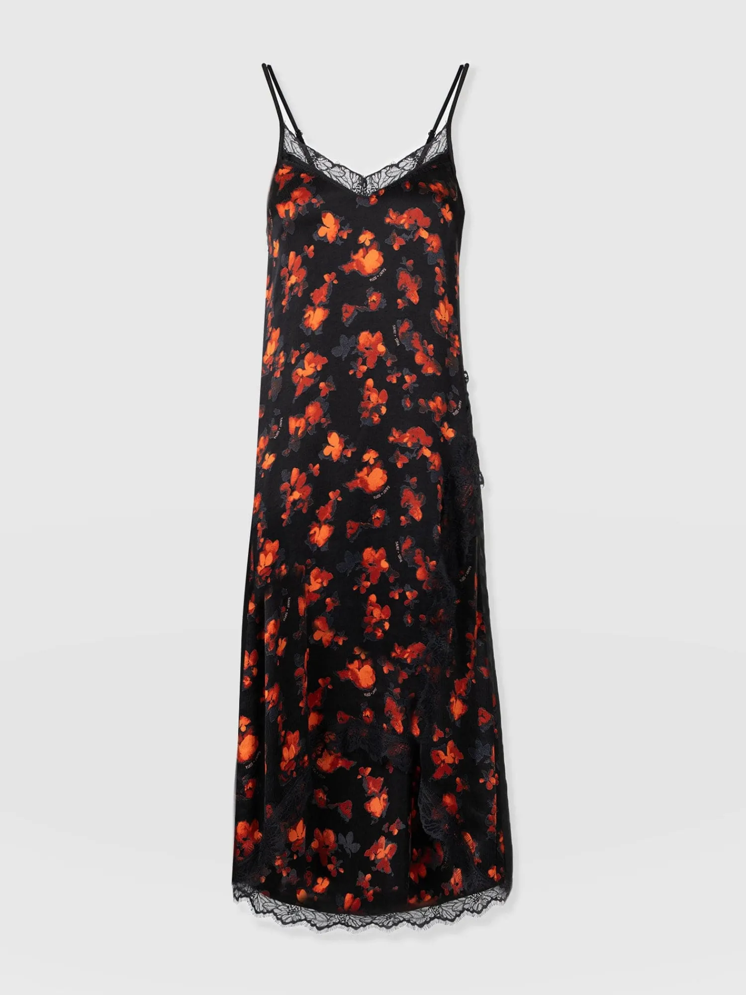 Fashion Saint and Sofia Harper Lace Cami Dress - Red Aurora