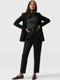 Online Saint and Sofia High Waisted Cargo Pant - Black