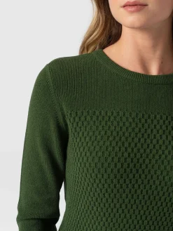 Clearance Saint and Sofia Honeycomb Rib Sweater - Green