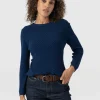 Best Saint and Sofia Honeycomb Rib Sweater - Navy