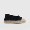 Best Saint and Sofia Ivy Frayed Espadrille Pumps - Black