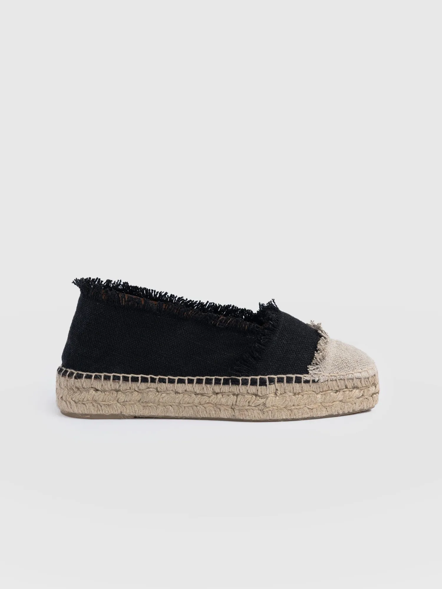 Best Saint and Sofia Ivy Frayed Espadrille Pumps - Black