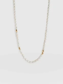 Outlet Saint and Sofia Jacqueline Pearl Necklace - Gold