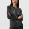 Best Saint and Sofia Jasna Cold Shoulder Tee - Silver