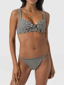 Sale Saint and Sofia Jesse Twist Front Bikini Top - Stripe