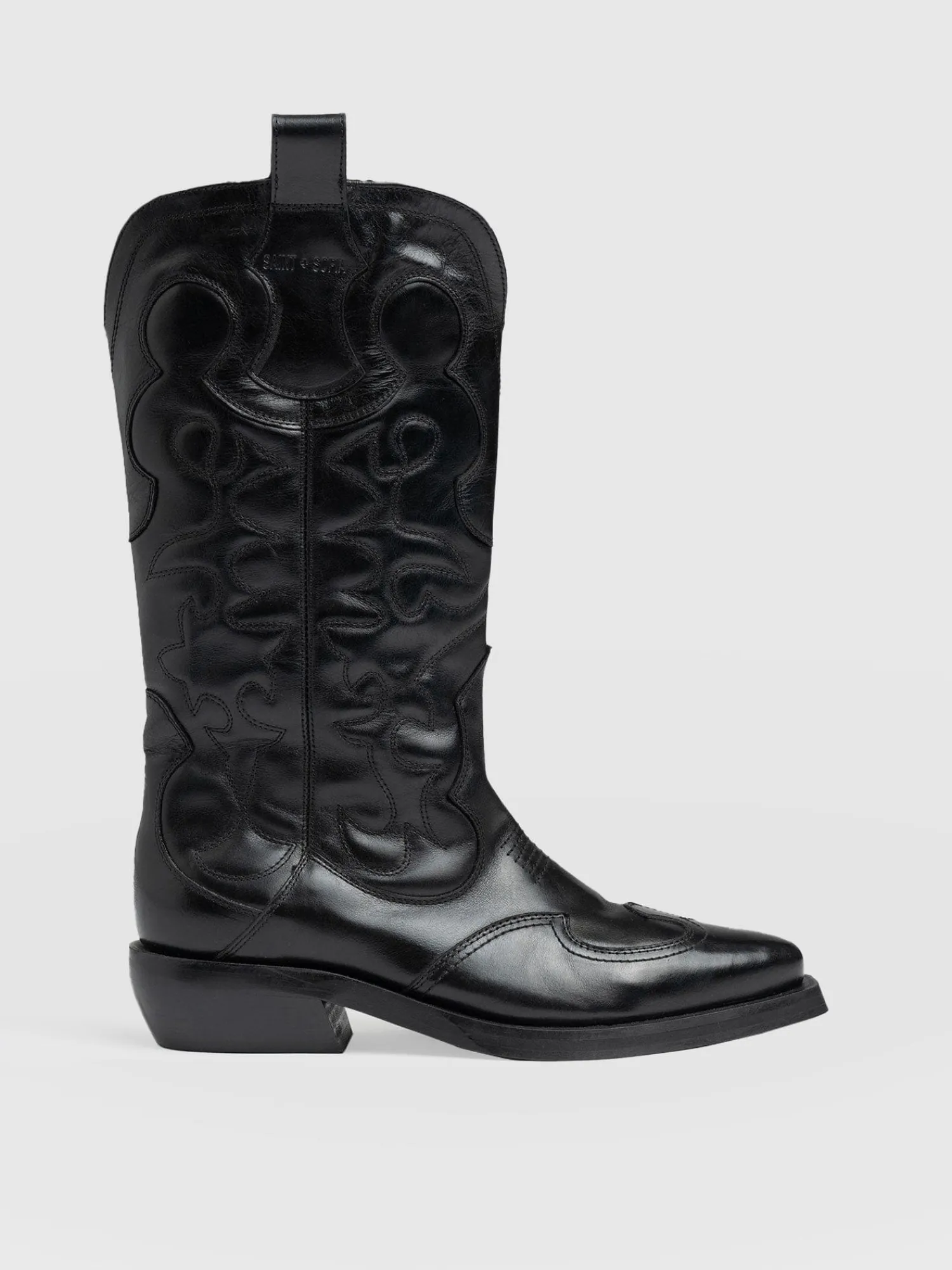 Fashion Saint and Sofia Kansas Western Boot - Black