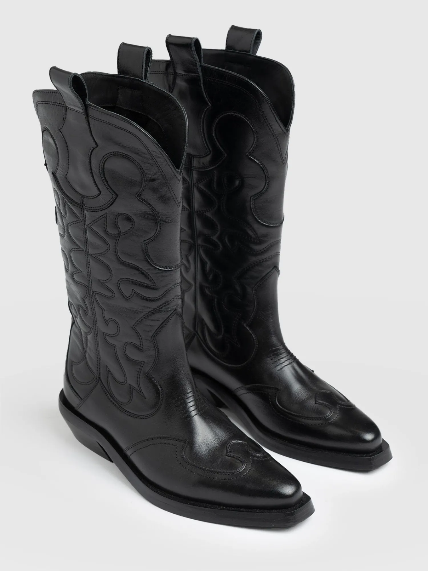 Fashion Saint and Sofia Kansas Western Boot - Black