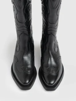 Fashion Saint and Sofia Kansas Western Boot - Black