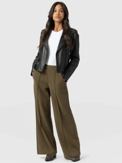 Best Saint and Sofia Keller Wide Leg Pant - Khaki