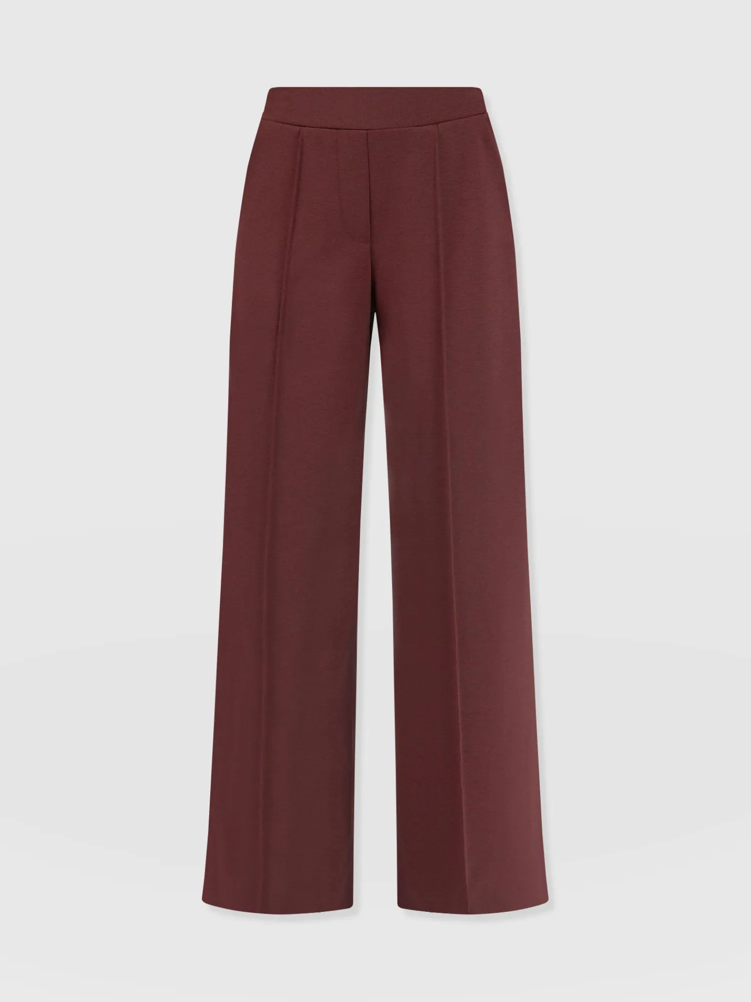 Outlet Saint and Sofia Keller Wide Leg Pant - Maroon