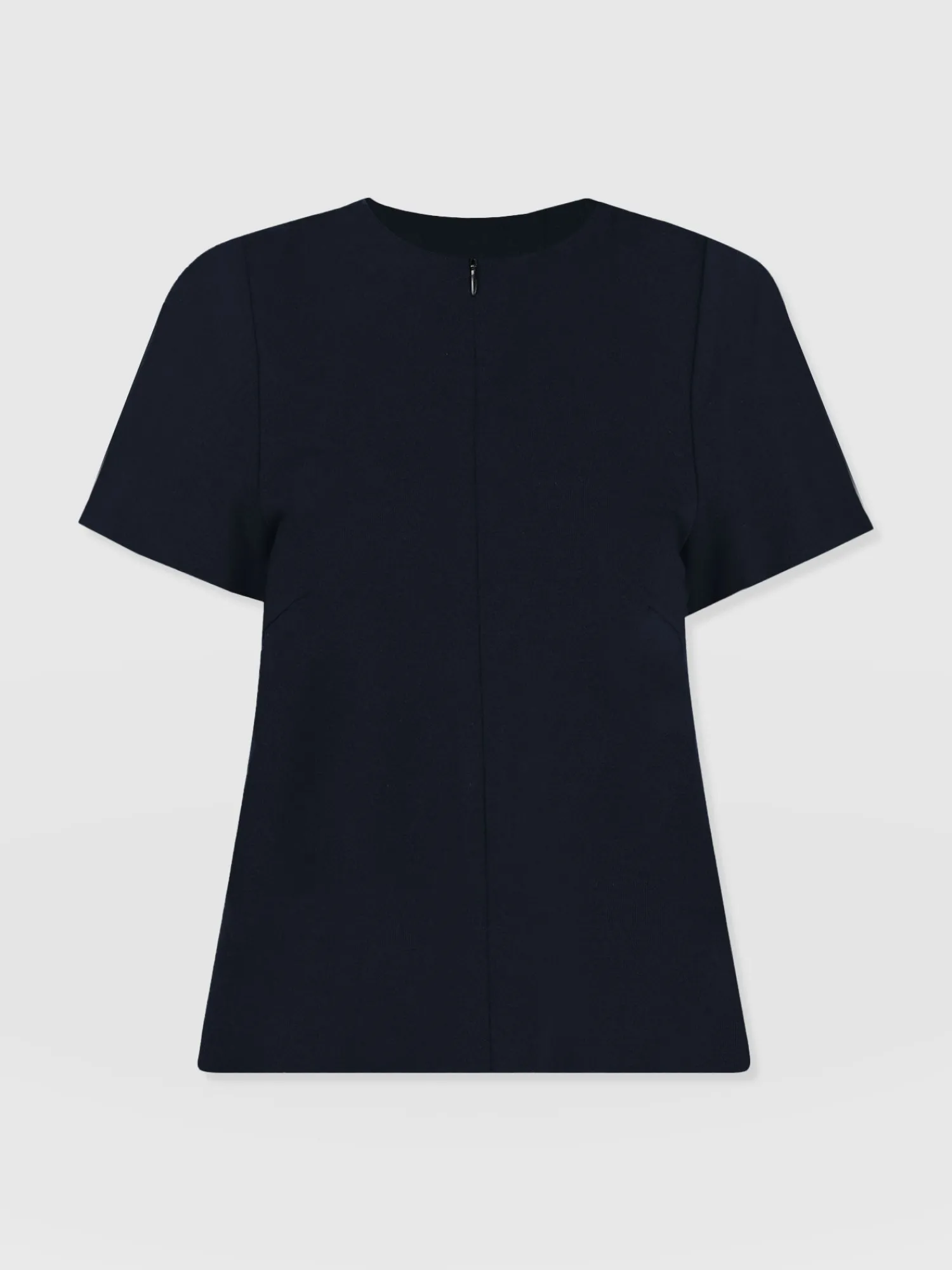 Hot Saint and Sofia Keller Zip Up Tee - Navy