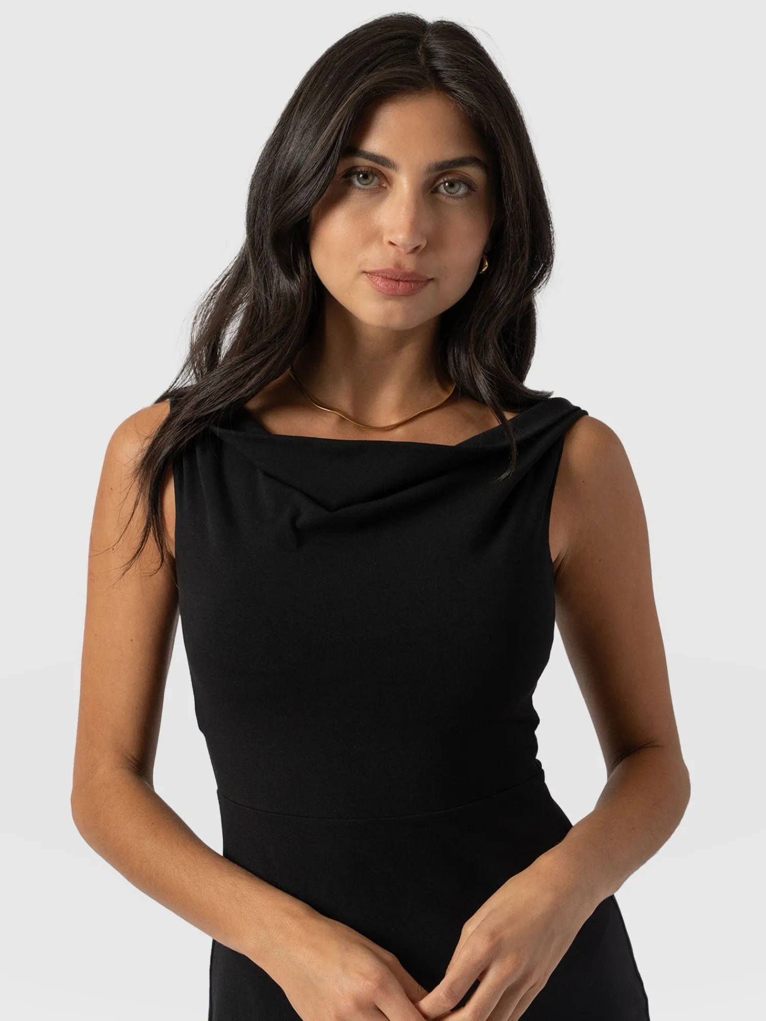 Online Saint and Sofia Kelsea Midaxi Dress - Black