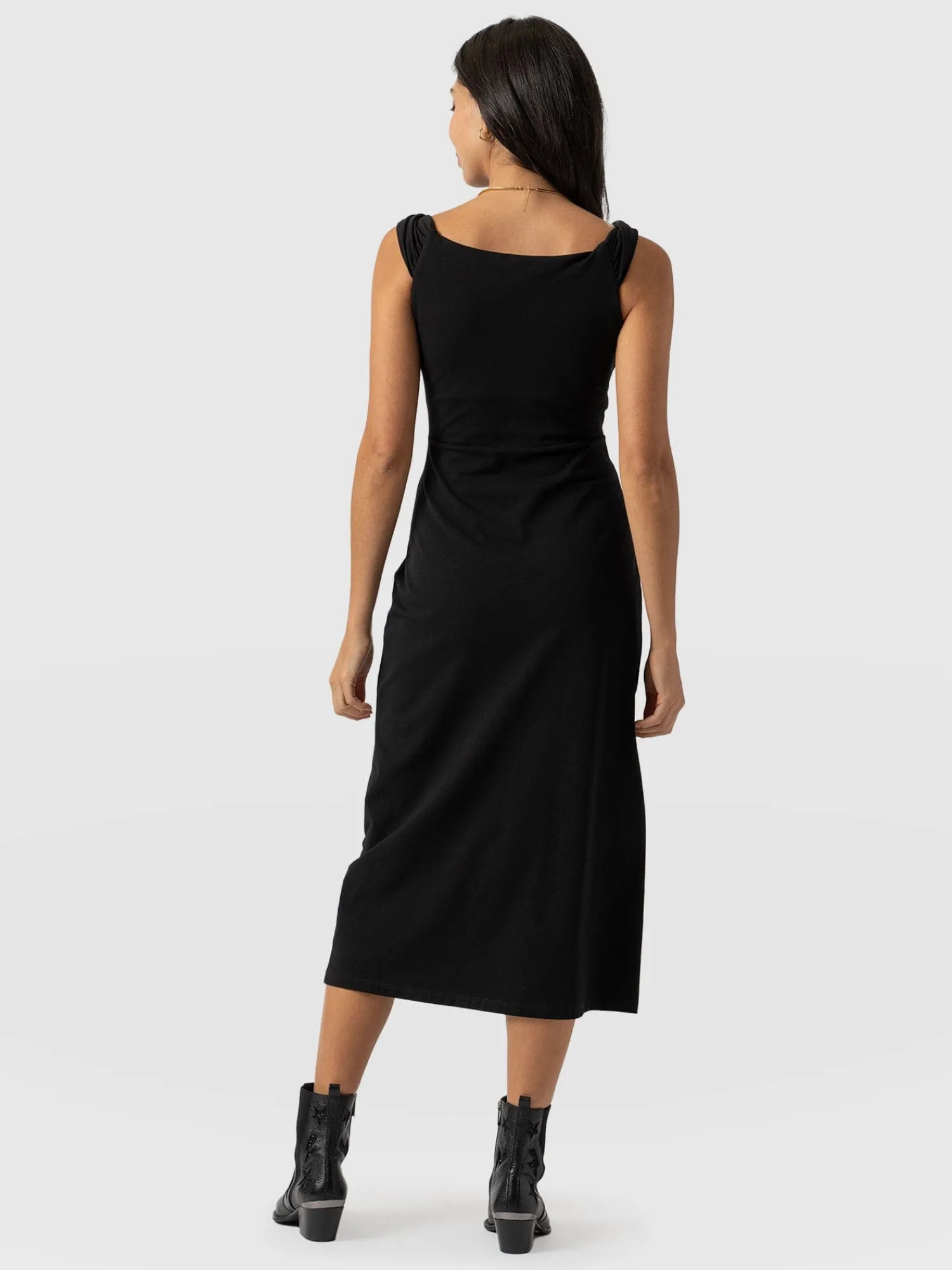 Online Saint and Sofia Kelsea Midaxi Dress - Black