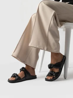 Discount Saint and Sofia Kingston Knot Sandal - Black