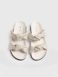 New Saint and Sofia Kingston Knot Sandal - Cream