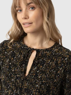 Outlet Saint and Sofia Kristen Blouse - Ditsy Leopard