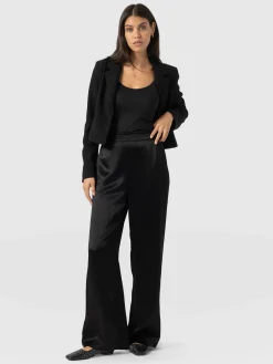 Online Saint and Sofia Langley Wide Leg Pant - Black