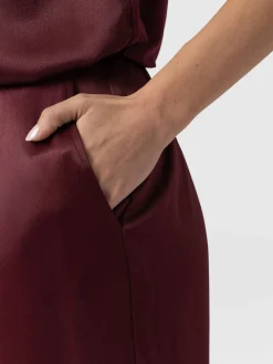 Best Saint and Sofia Langley Wide Leg Pant - Maroon